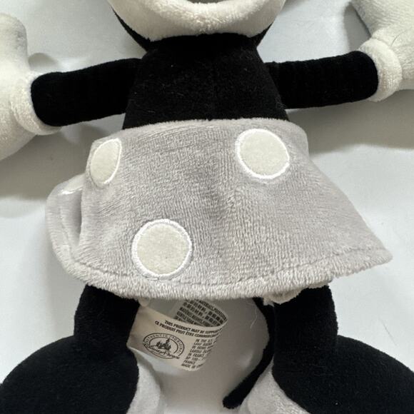 Disney 100 Decades Minnie Mouse Steamboat Willie Plush Stuffed Animal 10'' - Picture 7 of 8